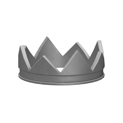 silver crown [fits hair] Roblox item