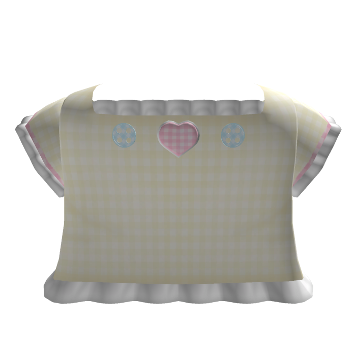 Sweet Cute Pastel Yellow Plaid Top