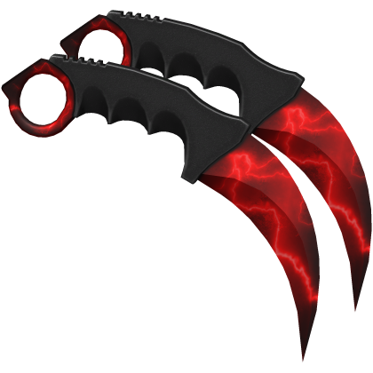 Dual Karambits - Red Lightning