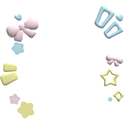 Kawaii pastel rainbow confetti decora face filter