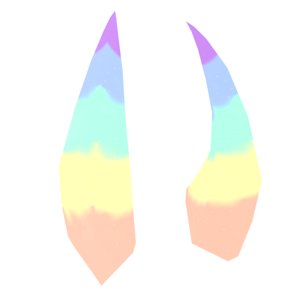 Half Rainbow Wolf Goober Horns Roblox item