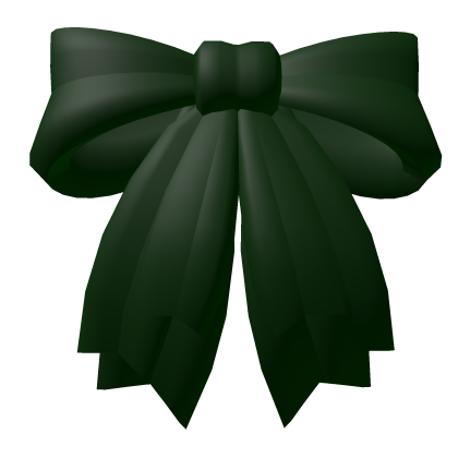Hunter green hair bow