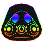 Cartoony Rainbow Gas Mask