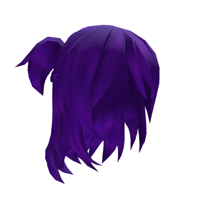 ♡ Messy Cute Pigtails Braid Hair - Purple
