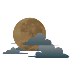 The orange moon! 