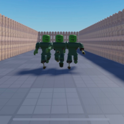 Run away from 3 zombie!