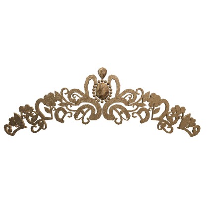 Y2K Gold Princess Crown Diamond Pearl Roblox item
