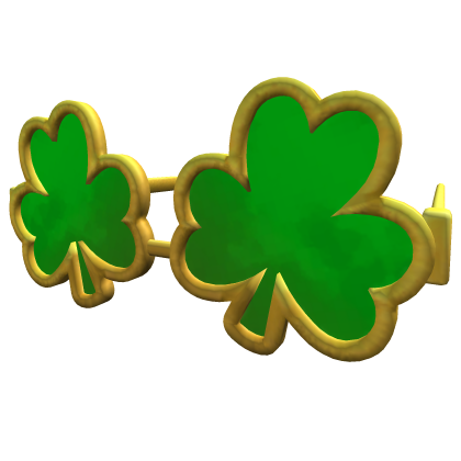 Gold Clover Glasses