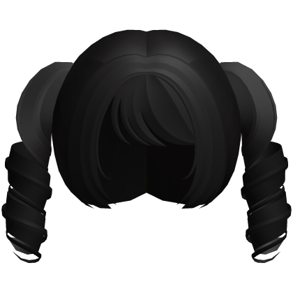 black kawaii tweencore cute swirly pigtails