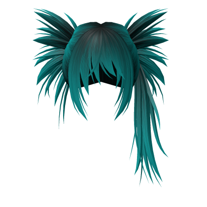 Y2K Spikey Alt Scene Hair Blue