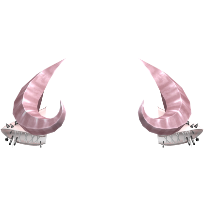 White Goth Punk Goat Sheep Horns Pierced Ears Roblox item