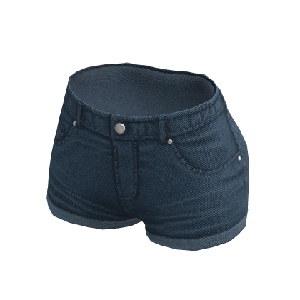 Jean Shorts Blue Denim Vintage Baddie Ripped Y2K thumbnail