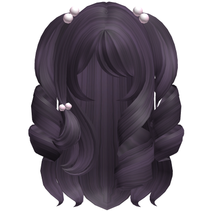 Cute Long Princess Curls In Purple Roblox item
