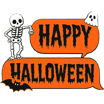 Happy Halloween Text Bubble