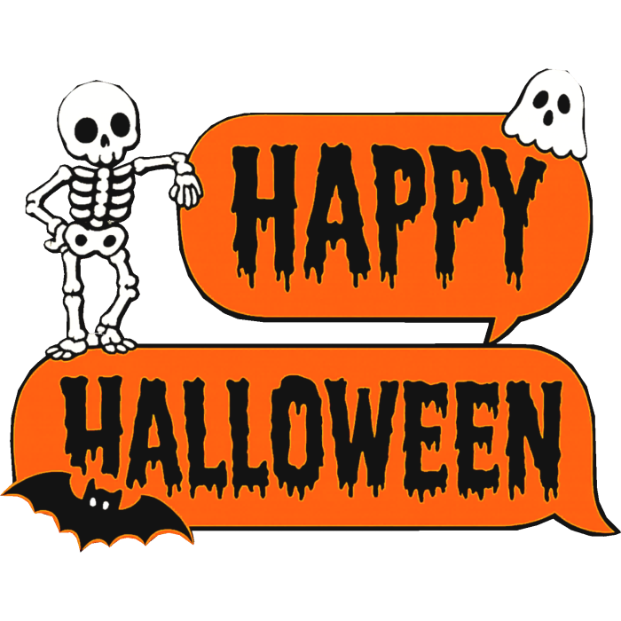 Happy Halloween Text Bubble
