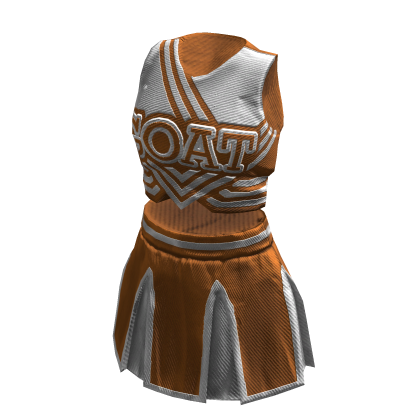 Cheerleader Uniform | Orange White thumbnail