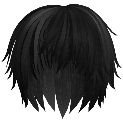 black low spiky emo boy hair