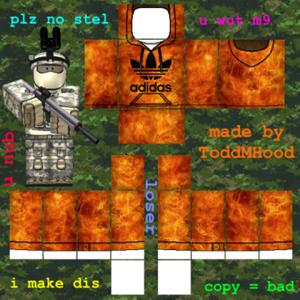 Fire Hoodie Roblox decal