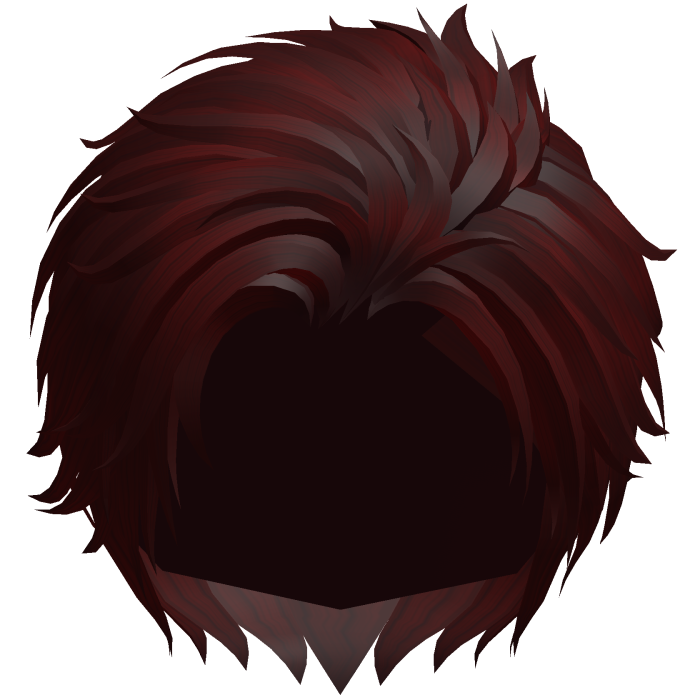 Red Side Comb Over Anime Boy Hair