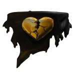  💛Bandana of Golden Broken Heart💛💎"frozen"💎