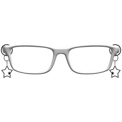 white star chain nerd glasses