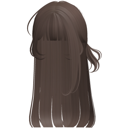 ♡ Brown Y2K Angelic Long Hair W Side Ponytail Hair