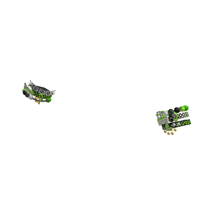 Scene Y2k Green Chained Rave Candy Bracelets thumbnail