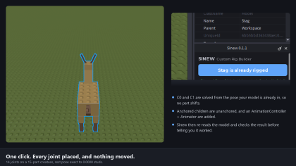 Sinew - Custom Character Rig Builder (Motor6D) preview 3