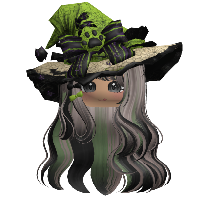 Ash Kawaii Witch Halloween Hair