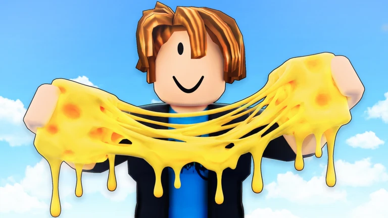ภาพทางการตัวละคร Roblox ยืดของเล่นสีเหลืองคล้ายชีส