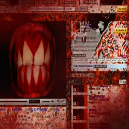 creepy/horror teeth Roblox decal