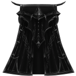 Onyx Black Vampiric Cape