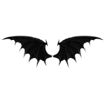 Black Vampire Goth Wings