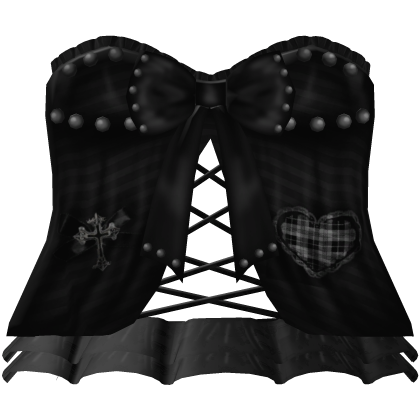 Black Goth Ruffle Lace Dress 3.0