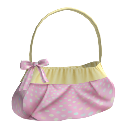 Pink & Yellow Dainty Cute Polka Dot Gyaru Purse