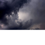 Gloomy sky’s