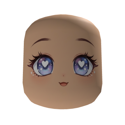 Cute Happy Chibi Anime Face Roblox item