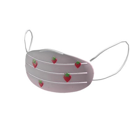 Strawberry Print Face Mask