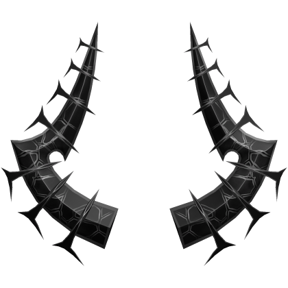 Black Transparent Horns (50%) Roblox item