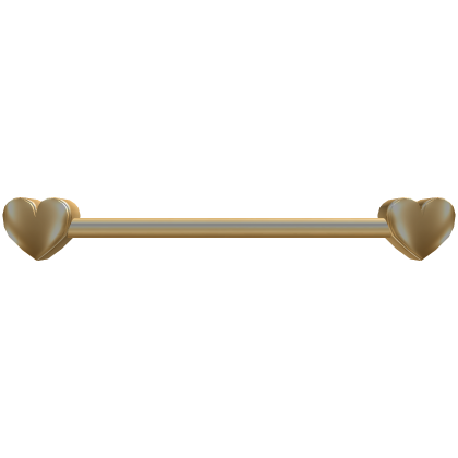 Gold Heart Shaped Neck Piercing  Roblox item