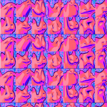 Cursed cat wallpaper Pink/Purple Roblox decal
