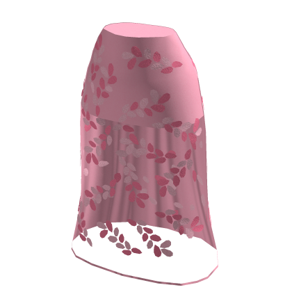 ♾️ Cute pink transparent floral skirt thumbnail