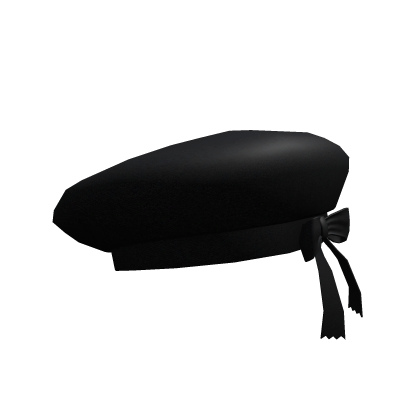 black cute beret