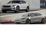 VOLVO und TESLA Gang