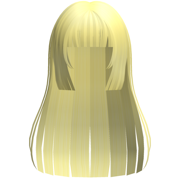 yellow anime yumeko straight cute hair