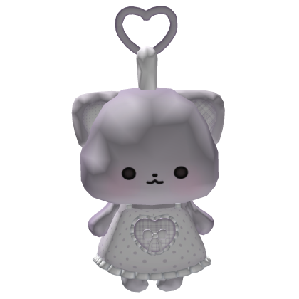 ꒰ ୨୧ ꒱ pastel cat bag charm lavender thumbnail