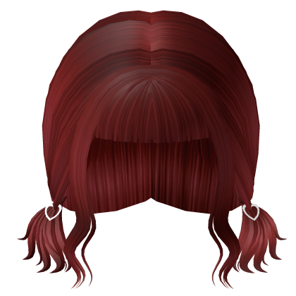 Red Cheap Cutie Heart Ponytails Roblox item