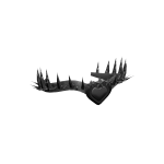 Black Silver Crown of Enchanted Hearts