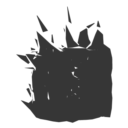 White Outline Flaming Body