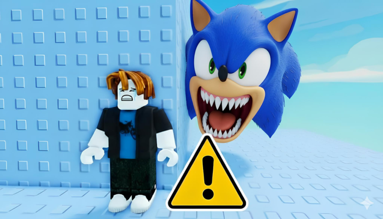 🦔 Scary Sonic Tower Go Up 🔵 screenshot 2